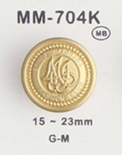 MM704K Botão de metal