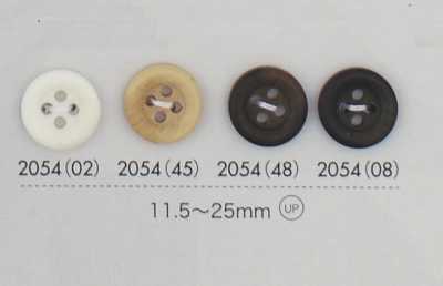 2054 Botão de resina de poliéster de 4 furos
