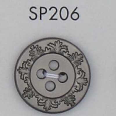 SP206 Botão revestido de resina ABS