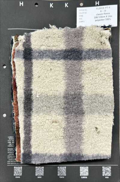 FLEECE-PT-4 Estampa xadrez clássica em fleece