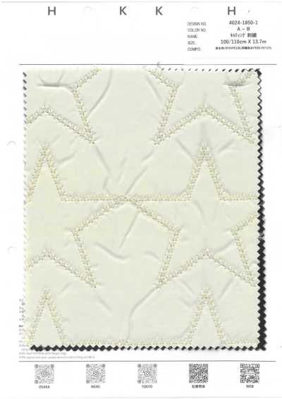 4024-1850-1 Bordado acolchoado