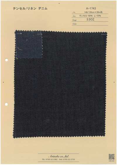 A-1743 Denim de Tencel/linho