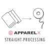 STRAIGHT-PROCESSING Corte reto (largura do tecido 135 cm ou menos)