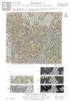 KKF8725-W-D3 Renda jacquard de poliéster mesclado, largura larga