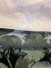 KF4005-DF-3407 Organza Cremosa Com Gradiente Flocado[Têxtil / Tecido] Uni Textile(Komon Studio) Foto secundária