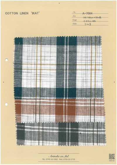 ALGODÃO LINHO 'IKAT'