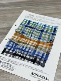 28102 80 Fios Lawn Lawn Miracle Wave Check Pattern Print[Têxtil / Tecido] SUNWELL subfoto