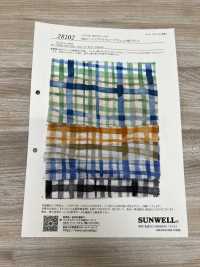 28102 80 Fios Lawn Lawn Miracle Wave Check Pattern Print[Têxtil / Tecido] SUNWELL subfoto