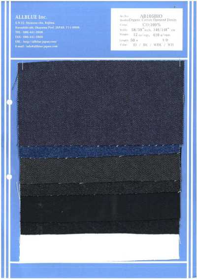 AB105BIO Denim orgânico Open-End Antique 13.7 Oz