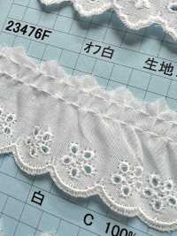 23476F Renda De Algodão Com Babados Kyowa Lace subfoto