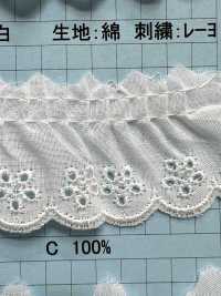 23476F Renda De Algodão Com Babados Kyowa Lace subfoto