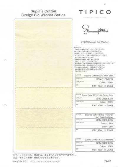 SPM-1136-KBW Supima 60/2 Molesquim leve