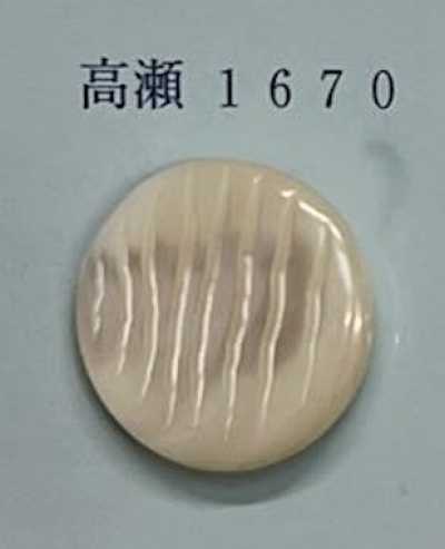 1670 Botão de concha Takase sem aro