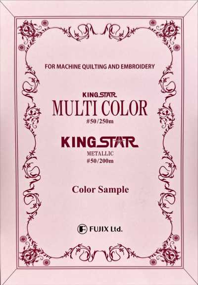 FUJIX-SAMPLE-27 Cartela de Amostras Metálica Multicolorida King Star
