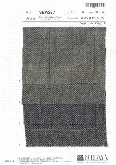 SBW237 Tweed britânico em espinha de peixe