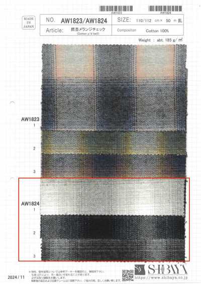 AW1824 Xadrez mescla em fio torcido