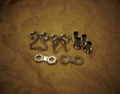 W-A2CH Conjunto de colchetes para gola A-2 (ilhó 6 mm/8 mm)