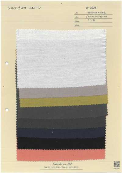 A-7026 Batista de seda e viscose