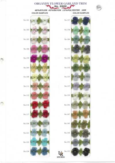 9900 Guirlanda de organza de nylon