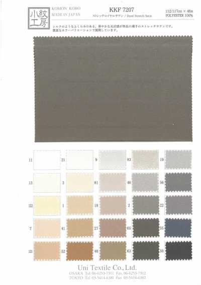 KK7207 Satin royal elástico P-base (Para tingimento de peças)