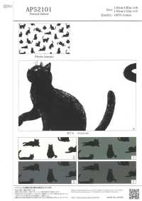 AP52101 Kuroneko Oxford (Rolo Redondo)[Têxtil / Tecido] COSMO TEXTILE subfoto