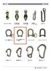 HORSESHOE-SHACKLE-BA Acessório de base de manilha em forma de ferradura 10mm