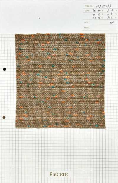 17A5018R Tweed com nós coloridos