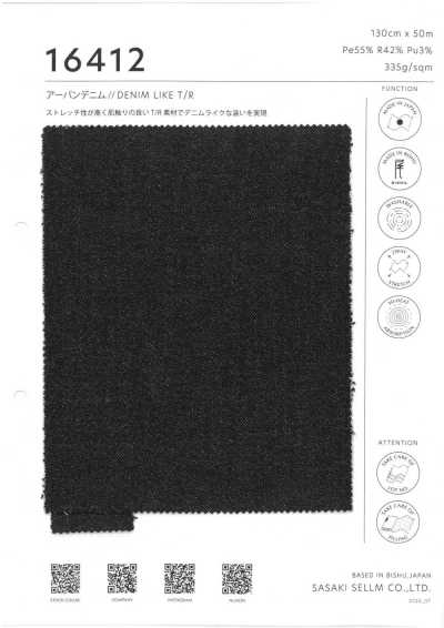 16412 Stretch com aparência de denim