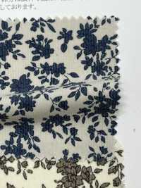 19186 Camisa De Veludo Cotelê Com Estampa Floral De Uma Cor[Têxtil / Tecido] SUNWELL subfoto