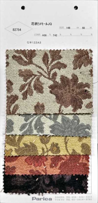 82754 Floral Lamê Chenille Jacquard