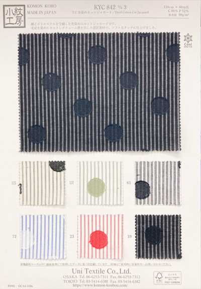 KYC842-D3 Jacquard cortado tingido no fio T/C