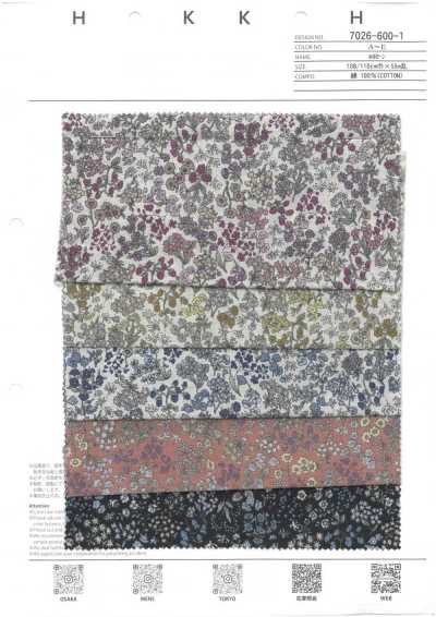 7026-600-1 60 Batista Floral Miúdo