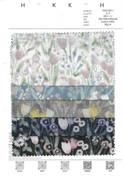 7026-600-7 Cambraia 60s Tulipa