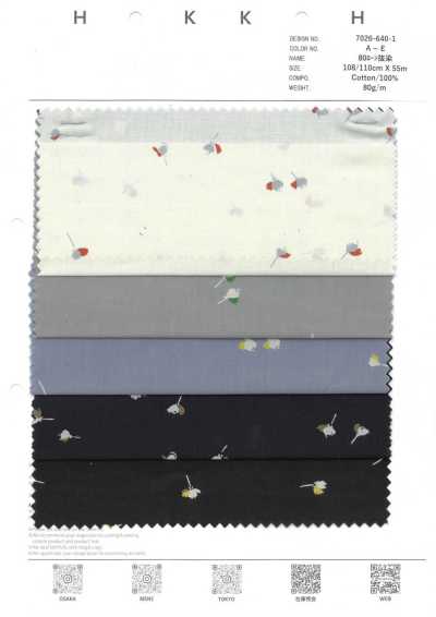 7026-640-1 80 Batista com flores dispersas em discharge
