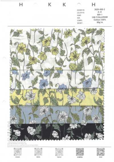 3026-650-2 60 Batista Floral Thread-Line