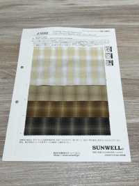 45080 Maruude Cotton 50 Fios Broadcloth Ombre Check[Botão] SUNWELL subfoto