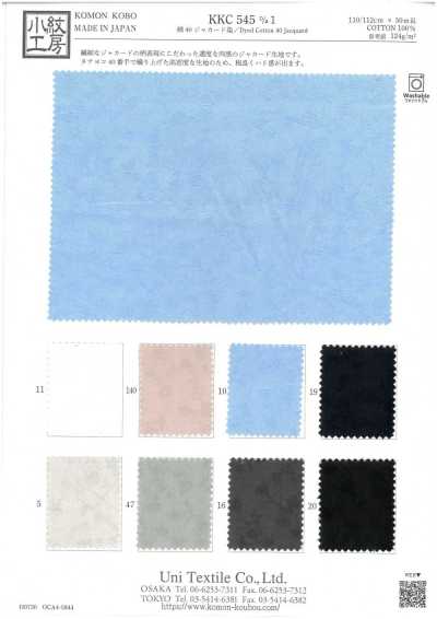 KKC545-D1 Jacquard de algodão tingido 40 fios