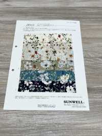 28113 Impressão Floral Aquarelada Com 60 Fios[Têxtil / Tecido] SUNWELL subfoto