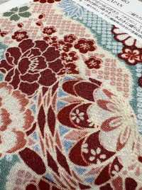 KKP2338-D-HANAZUKUSI Flores Futako Chirimen[Têxtil / Tecido] Uni Textile(Komon Studio) Foto secundária
