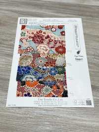 KKP2338-D-HANAZUKUSI Flores Futako Chirimen[Têxtil / Tecido] Uni Textile(Komon Studio) Foto secundária