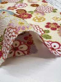 KKP2338-D-HANAKOMATI Futako Chirimen Hanakomachi[Têxtil / Tecido] Uni Textile(Komon Studio) Foto secundária