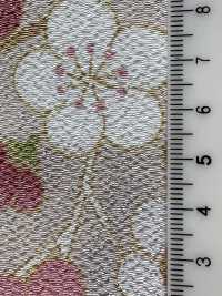 KKP2338-D-MODANUME Futako Chirimen Ameixa Moderna[Têxtil / Tecido] Uni Textile(Komon Studio) Foto secundária