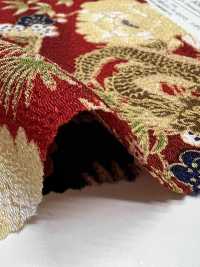 KKP2338-D-BOTANRYU Dragão Peônia Futako Chirimen[Têxtil / Tecido] Uni Textile(Komon Studio) Foto secundária