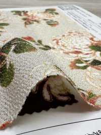 KKP2338-D-KIKUNOMAI Dança Do Crisântemo Futako Chirimen[Têxtil / Tecido] Uni Textile(Komon Studio) Foto secundária