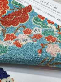 KKP2338-D-MATUNIUME Futako Chirimen Pinheiro E Ameixa[Têxtil / Tecido] Uni Textile(Komon Studio) Foto secundária