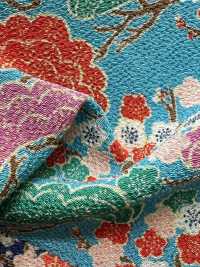 KKP2338-D-MATUNIUME Futako Chirimen Pinheiro E Ameixa[Têxtil / Tecido] Uni Textile(Komon Studio) Foto secundária