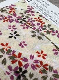KKP2338-D-KUSAZAKURA Futako Chirimen Kusa-zakura[Têxtil / Tecido] Uni Textile(Komon Studio) Foto secundária