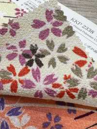 KKP2338-D-KUSAZAKURA Futako Chirimen Kusa-zakura[Têxtil / Tecido] Uni Textile(Komon Studio) Foto secundária