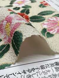 KKP2338-D-MTSUBAKI Futako Chirimen Miyako Tsubaki[Têxtil / Tecido] Uni Textile(Komon Studio) Foto secundária