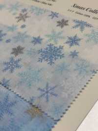 DX10363S Padrão De Floco De Neve Grande De Natal HAndworks*Fabric® Lawn[Têxtil / Tecido] VANCET subfoto